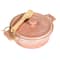 Hello Honey® Pink Stoneware Brie Bakers with Bamboo Spreader, 2ct.